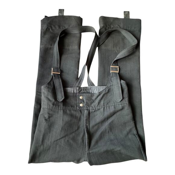 Profile vintage black bib snow pant bib men size 36 tall - Picture 2 of 9